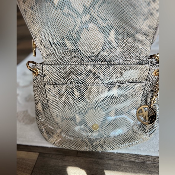 Michael Kors Python Crossbody Handbag - Picture 6 of 12